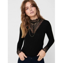 ONLTILDE L/S HIGH NECK LACE...